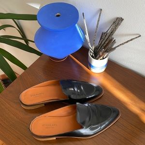 Black Everlane slip on loafers